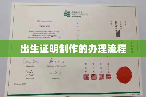 环翠出生证明制作的办理流程